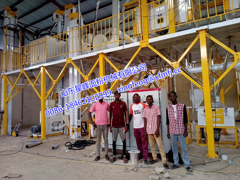 非洲客户案例-60T/24h玉米粉生产线