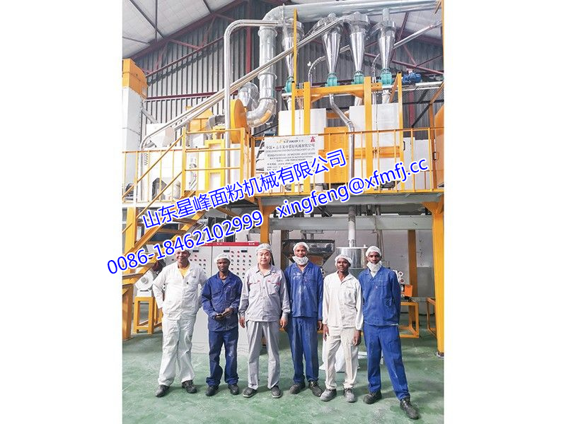 非洲客户案例-60T/24h玉米粉生产线