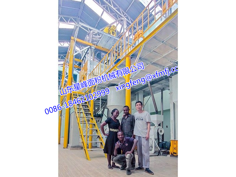 非洲客户案例-60T/24h玉米粉生产线