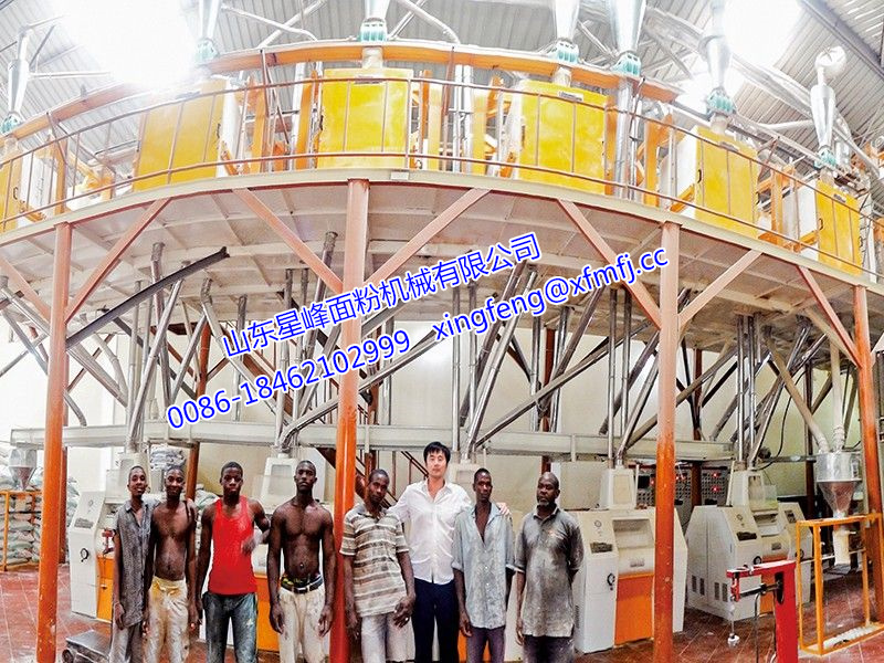 非洲客户案例-60T/24h玉米粉生产线